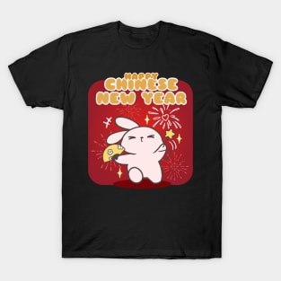 Ushering in Prosperity: Loppi Tokki's Festive Glow on Chinese New Year! T-Shirt